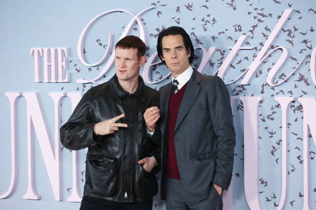 The Death of Bunny Munro Premiere in London LONDON, UNITED KINGDOM – OCTOBER 30: Nick Cave (R) and Matt Smith (L) attend the premiere of The Death of Bunny Munro held at the Royal Festival Hall in London, United Kingdom, on October 30, 2025. Zeynep Demir Aslim Anadolu London United Kingdom. Editorial use only. Please get in touch for any other usage.  Copyright: x2025xAnadoluxZeynepxDemirxAslimx