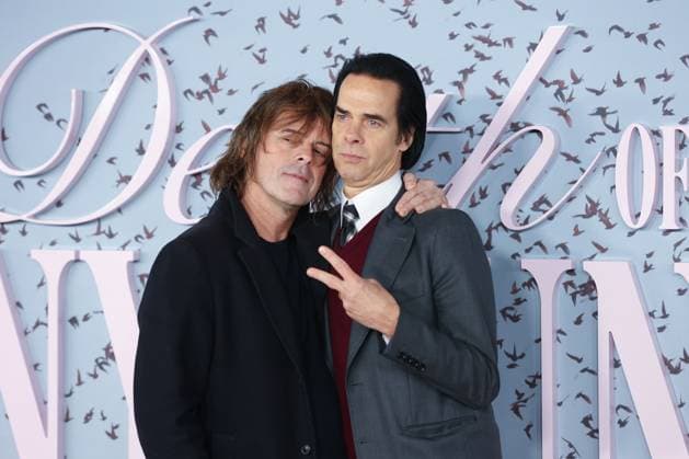 The Death of Bunny Munro Premiere in London LONDON, UNITED KINGDOM – OCTOBER 30: Nick Cave (R) and George Vjestica (L) attend the premiere of The Death of Bunny Munro held at the Royal Festival Hall in London, United Kingdom, on October 30, 2025. Zeynep Demir Aslim Anadolu London United Kingdom. Editorial use only. Please get in touch for any other usage.  Copyright: x2025xAnadoluxZeynepxDemirxAslimx