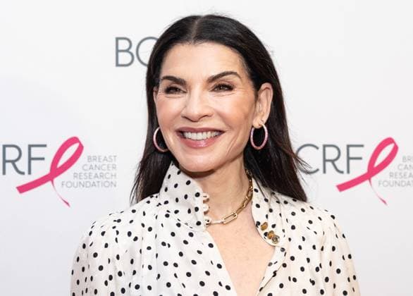 2025 Breast Cancer Research Foundation Awards Luncheon Julianna Margulies wearing earrings and ring by Robinson Pelham Pink Ribbon Collection attends Breast Cancer Research Foundation Awards Luncheon at Hilton Midtown in New York, NY on October 30, 2025. New York New York United States Copyright: LevxRadin