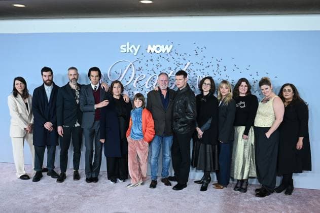 The Death of Bunny Munro Premiere in London LONDON, UNITED KINGDOM – OCTOBER 30: Cast and crew members, including Emily Harrison, Ed MacDonald, Pete Jackson, Nick Cave, Petra Fried, Rafael Mathe, Robert Glenister, Matt Smith, Cécile Frot-Coutaz, Alice Feetham, Katherine Butler, Isabella Eklof, and guests, attend the premiere of The Death of Bunny Munro at the Royal Festival Hall in London, United Kingdom, on October 30, 2025. Zeynep Demir Aslim Anadolu London United Kingdom. Editorial use only. Please get in touch for any other usage. Copyright: x2025xAnadoluxZeynepxDemirxAslimx