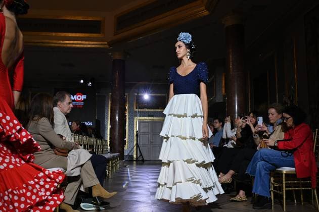 International Flamenco Fashion Week Madrid, (SIMOF) - 30 Oct 2025 A model walks in a Flor De Cerezo design at the International Flamenco Fashion Week Madrid, (SIMOF) show, at the Wellington Hotel. Madrid Spain Copyright: xAtilanoxGarciax xSOPAxImagesx FOTO54058