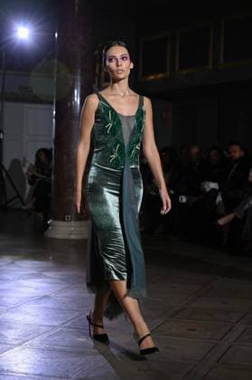 International Flamenco Fashion Week Madrid, (SIMOF) - 30 Oct 2025 A model walks in a Victorio and Lucchino design at the International Flamenco Fashion Week Madrid, (SIMOF) show, at the Wellington Hotel. Madrid Spain Copyright: xAtilanoxGarciax xSOPAxImagesx FOTO54149