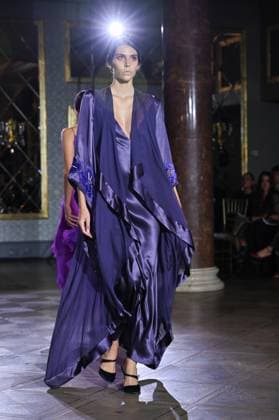 International Flamenco Fashion Week Madrid, (SIMOF) - 30 Oct 2025 A model walks in a Victorio and Lucchino design at the International Flamenco Fashion Week Madrid, (SIMOF) show, at the Wellington Hotel. Madrid Spain Copyright: xAtilanoxGarciax xSOPAxImagesx FOTO54169