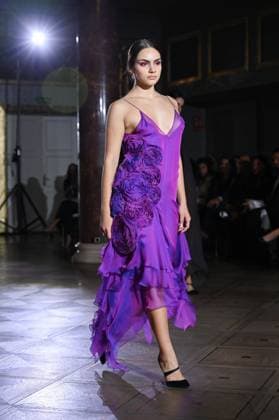 International Flamenco Fashion Week Madrid, (SIMOF) - 30 Oct 2025 A model walks in a Victorio and Lucchino design at the International Flamenco Fashion Week Madrid, (SIMOF) show, at the Wellington Hotel. Madrid Spain Copyright: xAtilanoxGarciax xSOPAxImagesx FOTO54171