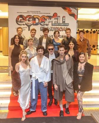 October 30, 2025: October 30, 2025 (malaga) The red carpet was rolled out for the premiere of this musical Godspell , which was attended by guests from the artistic universe and recognized personalities of the city. The Malaga actor and director Antonio BAnderas presents his version of the classic musical, where a group of young people rediscover the teachings of Jesus among ruins, songs and parables from the Gospel according to San Mateo. They posed at the photocall together with their partner Nicole Kimpel - ZUMAc161 20251030_zap_c161_023 Copyright: xLorenzoxCarnerox