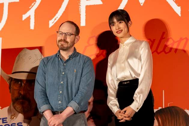 (L-R) Ari Aster (Director), Kawai Yuumi (actress), October 30, 2025 - Eddington Japan screening and Q&A session at the Tokyo International Film Festival in Tokyo, Japan.  aflo_308759018