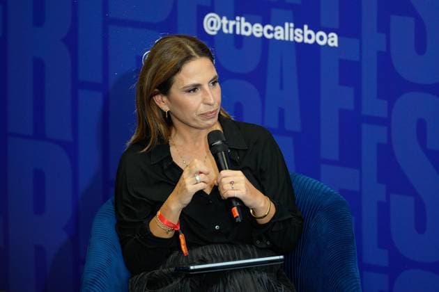 TRIBECA FESTIVAL LISBOA Joana Cruz addresses the audience during first day of Tribeca Festival Lisboa 2025 in Lisbon, Portugal. 10 30 2025 Lisboa Unicorn Factory Lisboa Lisboa Portugal Copyright: xBrunoxdexCarvalhox