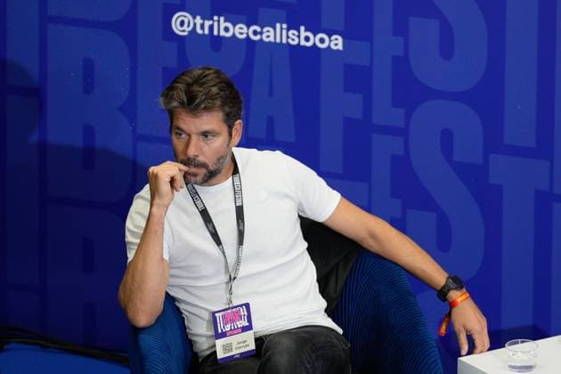 TRIBECA FESTIVAL LISBOA Jorge Corrula addresses the audience during first day of Tribeca Festival Lisboa 2025 in Lisbon, Portugal. 10 30 2025 Lisboa Unicorn Factory Lisboa Lisboa Portugal Copyright: xBrunoxdexCarvalhox