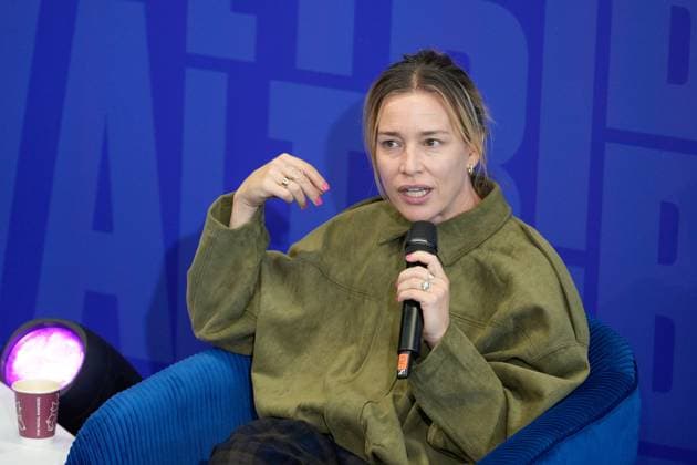 TRIBECA FESTIVAL LISBOA Piper Perabo addresses the audience during first day of Tribeca Festival Lisboa 2025 in Lisbon, Portugal. 10 30 2025 Lisboa Unicorn Factory Lisboa Lisboa Portugal Copyright: xBrunoxdexCarvalhox