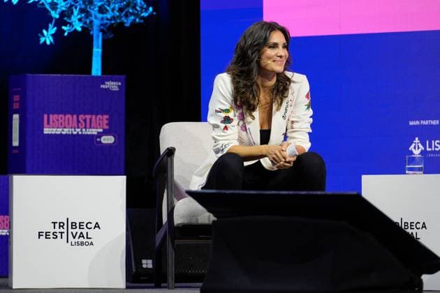 TRIBECA FESTIVAL LISBOA Daniela Ruah addresses the audience during first day of Tribeca Festival Lisboa 2025 in Lisbon, Portugal. 10 30 2025 Lisboa Unicorn Factory Lisboa Lisboa Portugal Copyright: xBrunoxdexCarvalhox