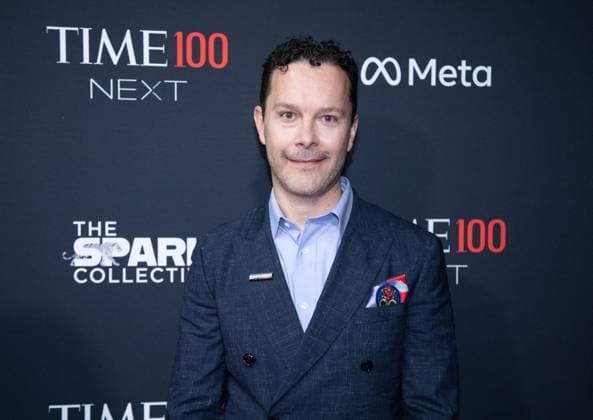 Efrén Olivares arrives on the red carpet for the 2025 TIME100 Next at Current at Chelsea Piers Pier 59 on Thursday, October 30, 2025 in New York City.  NYP20251030512 SERENAxXUxNING