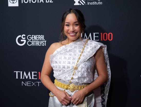 Melanie Sutrathada arrives on the red carpet for the 2025 TIME100 Next at Current at Chelsea Piers Pier 59 on Thursday, October 30, 2025 in New York City.  NYP20251030549 SERENAxXUxNING