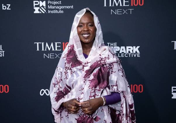 Emi Mahmoud arrives on the red carpet for the 2025 TIME100 Next at Current at Chelsea Piers Pier 59 on Thursday, October 30, 2025 in New York City.  NYP20251030544 SERENAxXUxNING