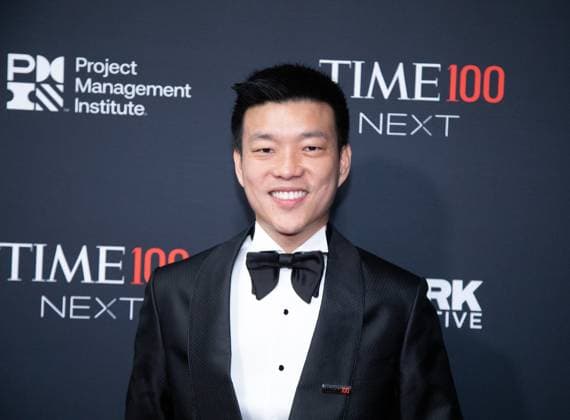 Natthaphong Ruengpanyawut arrives on the red carpet for the 2025 TIME100 Next at Current at Chelsea Piers Pier 59 on Thursday, October 30, 2025 in New York City.  NYP20251030558 SERENAxXUxNING