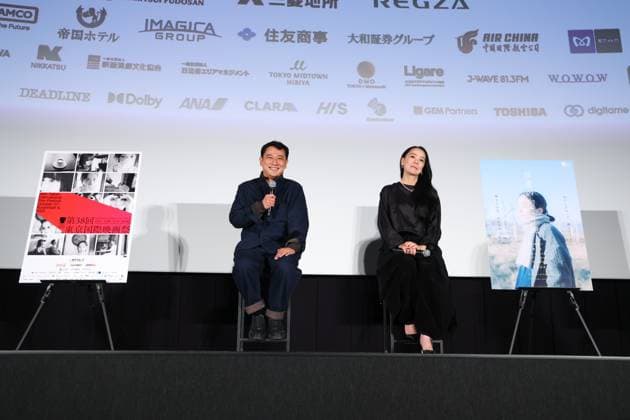 Ryutaro Nakagawa, Naomi Kawase, October 30, 2025 - The 38th Tokyo International Film Festival. Press conference for the movie Echoes of Motherhood in Tokyo, Japan on October 30, 2025.  aflo_308812060