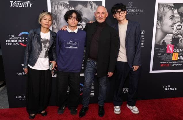 30 October 2025 - Los Angeles, California - Francois Truffart with Family The French American Film Festival Screening of Netflix s Nouvelle Vague held at the DGA Theater Complex. Los Angeles USA - ZUMAa123 20251030_zaa_a123_096 Copyright: xADx