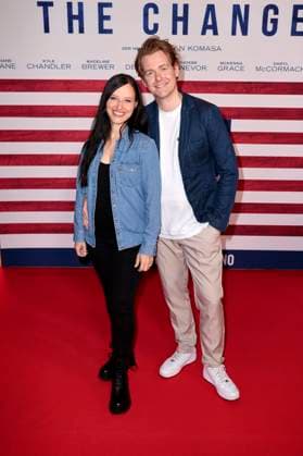 Nadja Jo Klapper and Johannes Heinrichs at the premiere of the feature film Make Me Feel in the Astor Film Lounge Berlin, 30 10 2025 Foto:xS.xGabschx xFuturexImagex change_5010