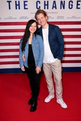 Nadja Jo Klapper and Johannes Heinrichs at the premiere of the feature film Make Me Feel in the Astor Film Lounge Berlin, 30 10 2025 Foto:xS.xGabschx xFuturexImagex change_5011