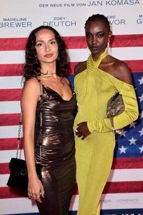 Tabea Reutter and Nicole Atieno at the premiere of the feature film Make Me Feel in the Astor Film Lounge Berlin, 30 10 2025 Foto:xS.xGabschx xFuturexImagex change_5055