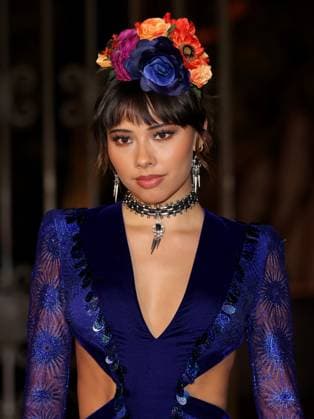 Xochitl Gomez attends the 2025 Dia De Muertos Gala Presented by Lexus, Tequila Don Julio, Nike, DNERO, Calamigos Ranch and Maremoto at the Los?Angeles? River?Center?&?Gardens in Los Angeles on Thursday, October 30, 2025.  LAP20251030001 GREGxGRUDT