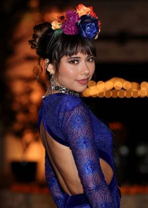 Xochitl Gomez attends the 2025 Dia De Muertos Gala Presented by Lexus, Tequila Don Julio, Nike, DNERO, Calamigos Ranch and Maremoto at the Los?Angeles? River?Center?&?Gardens in Los Angeles on Thursday, October 30, 2025.  LAP20251030011 GREGxGRUDT