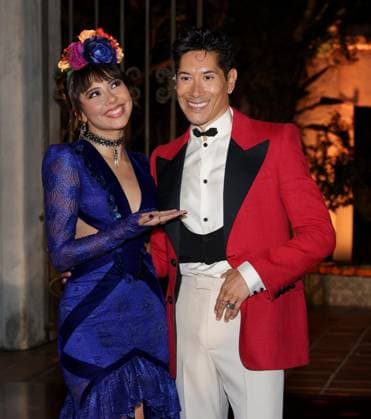 Xochitl Gomez and Carlos Eric Lopez attend the 2025 Dia De Muertos Gala Presented by Lexus, Tequila Don Julio, Nike, DNERO, Calamigos Ranch and Maremoto at the Los?Angeles? River?Center?&?Gardens in Los Angeles on Thursday, October 30, 2025.  LAP20251030040 GREGxGRUDT