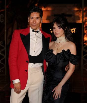 Carlos Eric Lopez and Camila Cabello attend the 2025 Dia De Muertos Gala Presented by Lexus, Tequila Don Julio, Nike, DNERO, Calamigos Ranch and Maremoto at the Los?Angeles? River?Center?&?Gardens in Los Angeles on Thursday, October 30, 2025.  LAP20251030054 GREGxGRUDT