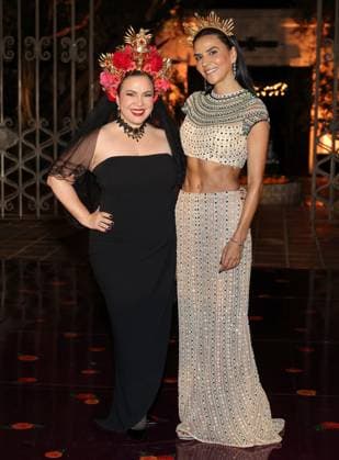 Gloria Calderón Kellet Elsa Collins attend the 2025 Dia De Muertos Gala Presented by Lexus, Tequila Don Julio, Nike, DNERO, Calamigos Ranch and Maremoto at the Los?Angeles? River?Center?&?Gardens in Los Angeles on Thursday, October 30, 2025.  LAP20251030078 GREGxGRUDT
