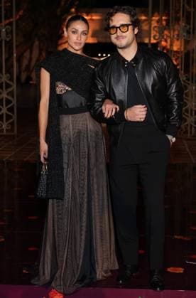 Renata Notni and Diego Boneta attend the 2025 Dia De Muertos Gala Presented by Lexus, Tequila Don Julio, Nike, DNERO, Calamigos Ranch and Maremoto at the Los?Angeles? River?Center?&?Gardens in Los Angeles on Thursday, October 30, 2025.  LAP20251030085 GREGxGRUDT