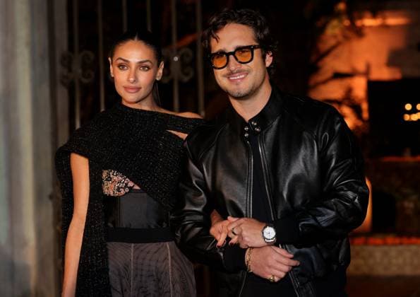 Renata Notni and Diego Boneta attend the 2025 Dia De Muertos Gala Presented by Lexus, Tequila Don Julio, Nike, DNERO, Calamigos Ranch and Maremoto at the Los?Angeles? River?Center?&?Gardens in Los Angeles on Thursday, October 30, 2025.  LAP20251030088 GREGxGRUDT