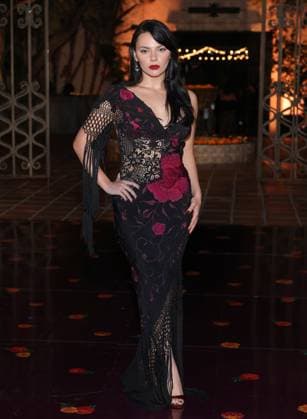 Dafne Keen attends the 2025 Dia De Muertos Gala Presented by Lexus, Tequila Don Julio, Nike, DNERO, Calamigos Ranch and Maremoto at the Los?Angeles? River?Center?&?Gardens in Los Angeles on Thursday, October 30, 2025.  LAP20251030099 GREGxGRUDT