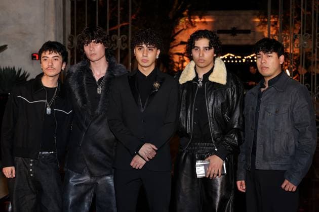 DannyLux and friends attend the 2025 Dia De Muertos Gala Presented by Lexus, Tequila Don Julio, Nike, DNERO, Calamigos Ranch and Maremoto at the Los?Angeles? River?Center?&?Gardens in Los Angeles on Thursday, October 30, 2025.  LAP20251030117 GREGxGRUDT