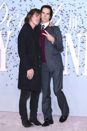 George Vjestica and Nick Cave at the premiere of the Sky Atlantic miniseries The Death of Bunny Munro at the Royal Festival Hall London, 30 10 2025 Foto:xS.xVasx xFuturexImagex munro_5074