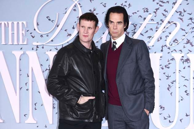Matt Smith and Nick Cave at the premiere of the Sky Atlantic miniseries The Death of Bunny Munro at the Royal Festival Hall London, 30 10 2025 Foto:xS.xVasx xFuturexImagex munro_5079
