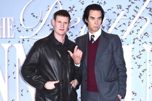 Matt Smith and Nick Cave at the premiere of the Sky Atlantic miniseries The Death of Bunny Munro at the Royal Festival Hall London, 30 10 2025 Foto:xS.xVasx xFuturexImagex munro_5080