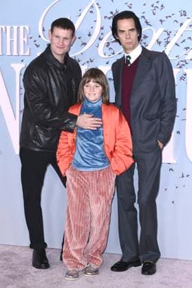 Matt Smith, Rafael Mathe and Nick Cave at the premiere of the Sky Atlantic miniseries The Death of Bunny Munro at the Royal Festival Hall London, 30 10 2025 Foto:xS.xVasx xFuturexImagex munro_5083