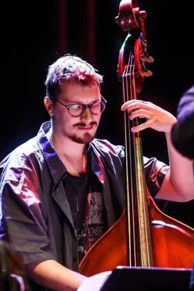 Concert byFelix Henkelhausen, Jazzfest Berlin 25 Felix Henkelhausen, double bass
