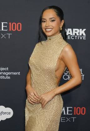 2025 TIME100 Next held at Current Pier 59 in Chelsea Piers Featuring: Becky G Where: New York, New York, United States When: 30 Oct 2025 Credit: Jennifer Graylock INSTARimages EDITORIAL USE ONLY. NOT FOR USE BY NEWSPAPERS BASED IN THE UK. Copyright: xx instar55229112