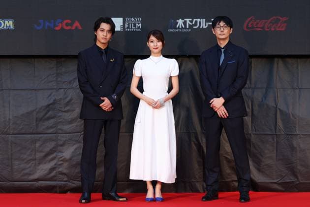 Kaito Takahashi, Kyoko Yoshine, Yuichiro Sakashita, October 27, 2025 - The 38th Tokyo International Film Festival. Opening Ceremony at Tokyo International Forum in Tokyo, Japan on October 27, 2025.  aflo_308822148