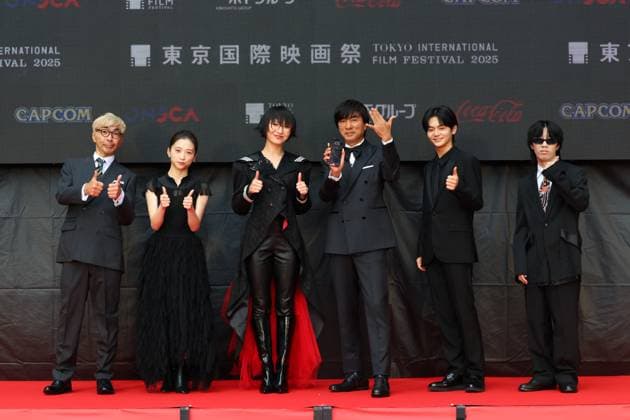 Taichi Hashimoto, Aoi Ito, SUZUKA, Shoji Kawamori, Jun Saito, yonkey, October 27, 2025 - The 38th Tokyo International Film Festival. Opening Ceremony at Tokyo International Forum in Tokyo, Japan on October 27, 2025.  aflo_308822174