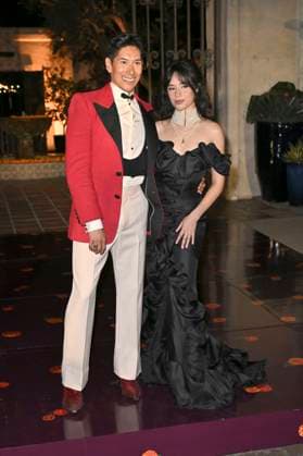 Carlos Eric Lopez and Camila Cabello at the 5 Dia De Muertos Gala presented by Lexus, Tequila Don Julio, Nike, Dnero, Mattel, Calamigos Ranch and Maremoto at Los¯Angeles¯River¯Center¯ ¯Gardens Los Angeles, 30 10 2025 Foto:xD.xStarbuckx xFuturexImagex muertos_5023