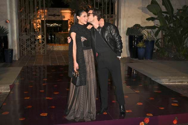 Renata Notni and Diego Boneta at the 5 Dia De Muertos Gala presented by Lexus, Tequila Don Julio, Nike, Dnero, Mattel, Calamigos Ranch and Maremoto at Los¯Angeles¯River¯Center¯ ¯Gardens Los Angeles, 30 10 2025 Foto:xD.xStarbuckx xFuturexImagex muertos_5026