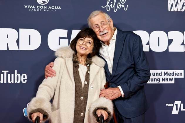 Web video stars Grandma Heike and Grandpa Werner Die Rentner WG at the VideoDays Festival Awards 2025 at E Werk Cologne, 30 10 2025 NRW Germany Copyright: xChristophxHardtx