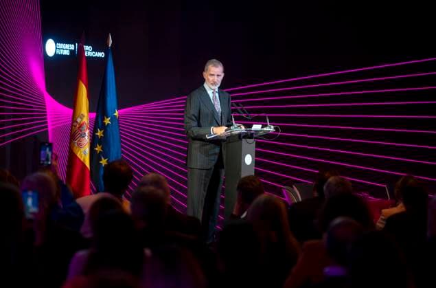 Entertainment Bilder des Tages King Felipe VI attends the first Iberoamerican Future Congress King Felipe VI will speak at the Iberoamerican Future Congress, at Casa América, on October 31, 2025, in Madrid Spain Organized by the Iberoamerican General Secretariat SEGIB and the Foundation Encuentros del Futuro FEF , the event will address, between October 30 and 31, issues such as the future of world order, the crisis of democracy, smart cities, neuro-rights or education in the era of artificial intelligence 31 OCTOBER 2025 Madrid Madrid Madrid Spain  Copyright: xAlbertoxOrtegax 7068930