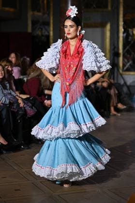 October 31, 2025, Madrid, Spain: A model walks in a Amparo Pardal design at the International Flamenco Fashion Week Madrid, (SIMOF) show, at the Wellington Hotel. Madrid Spain - ZUMAs197 20251031_aaa_s197_061 Copyright: xAtilanoxGarciax