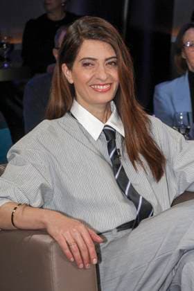 abb NDRTalkshow Linda Lydia Zervakis German Greek news anchor and TV presenter for ProSieben as a guest on the NDR talk show , from the NDR 3 studio on 31 10 2025 in Hamburg Hamburg Germany