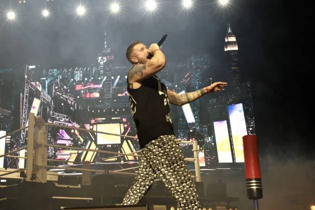31 10 2025, Nils Wehowsky aka Finch, Rapper, in concert live at the Uber Arena, Berlin, Hip Hop, Berlin