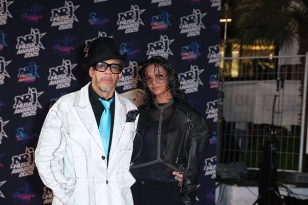 JoeyStarr and his partner Pauline Latchoumanin at the photocall of the 27th NRJ Music Awards at the Palais des Festivals in Cannes, France, on October 31, 2025 Dominique Jacovides Bestimage 27th NRJ Music Awards in Cannes, France, on October 31, 2025 Cannes France  Copyright: xDOMINIQUExJACOVIDESx xBESTIMAGExDOMINIQUExJACOVIDESx xBESTIMAGEx
