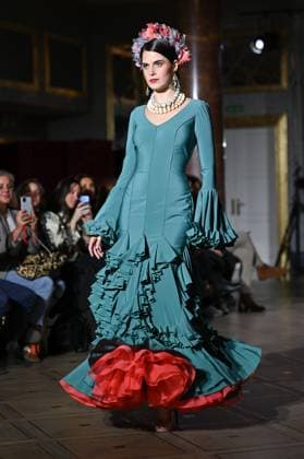 International Flamenco Fashion Week Madrid, (SIMOF) in Madrid - 31 Oct 2025 A model walks in a Angela Isa design at the International Flamenco Fashion Week Madrid, (SIMOF) show, at the Wellington Hotel in Madrid. Madrid Spain Copyright: xAtilanoxGarciax xSOPAxImagesx FOTO54286