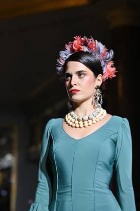 International Flamenco Fashion Week Madrid, (SIMOF) in Madrid - 31 Oct 2025 A model walks in a Angela Isa design at the International Flamenco Fashion Week Madrid, (SIMOF) show, at the Wellington Hotel in Madrid. Madrid Spain Copyright: xAtilanoxGarciax xSOPAxImagesx FOTO54290